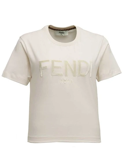 商品Fendi|FENDI 女士白色T恤 FS7389-AJ0V-F1FLE,价格¥3629,第1张图片