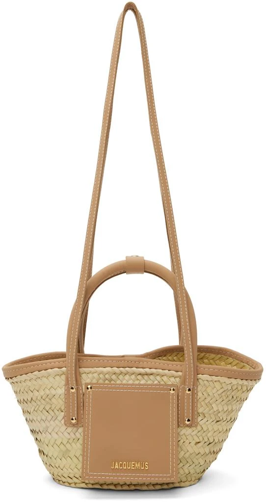 商品Jacquemus|Tan & Beige 'Le Petit Panier Soli' Tote,价格¥3893,第1张图片