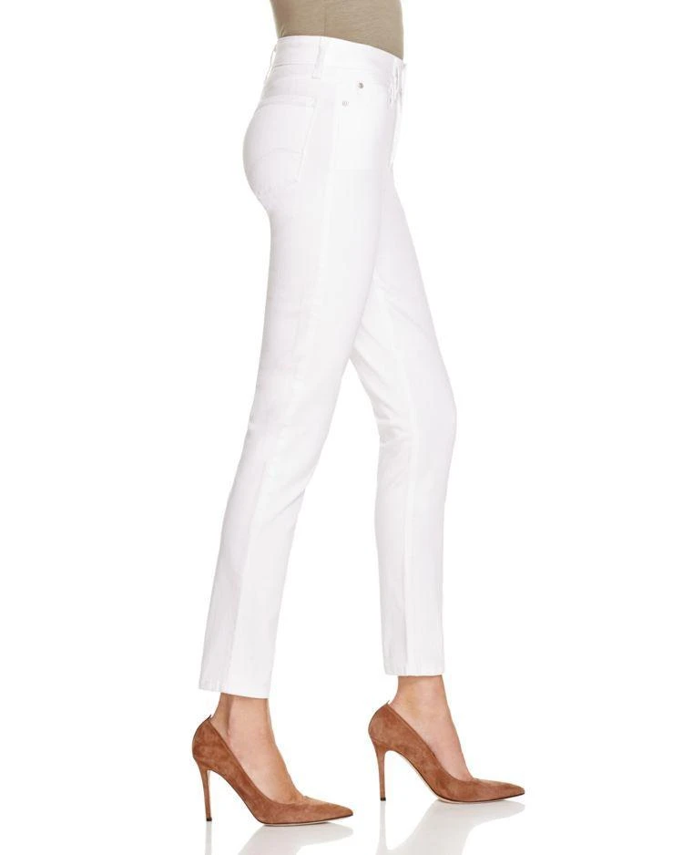 商品NYDJ|Clarissa Ankle Skinny Jeans in Optic White,价格¥618,第3张图片详细描述