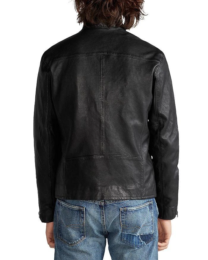 商品Ralph Lauren|Lambskin Leather Café Racer Jacket,价格¥5132,第3张图片详细描述