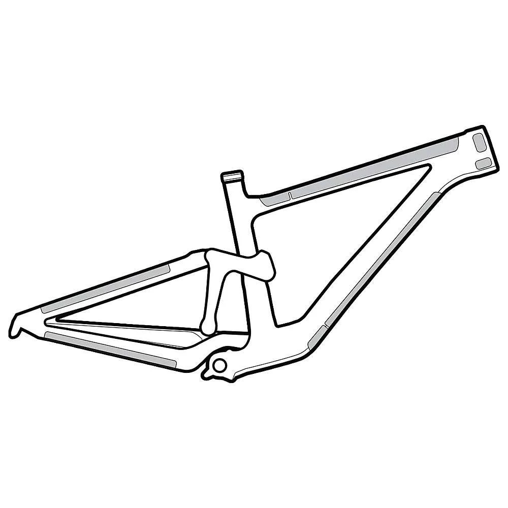 商品Lizard Skins|Lizard Skins Clear Protective Frame Wrap- Frame Kit,价格¥373,第2张图片详细描述