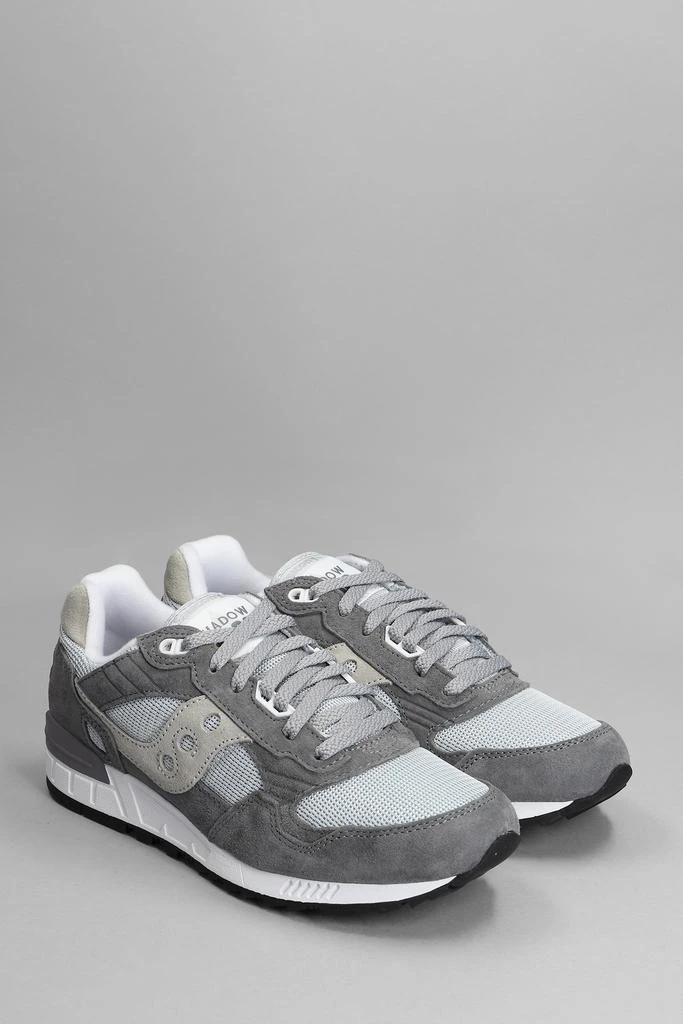 商品Saucony|Saucony Shadow 5000 Sneakers In Grey Suede And Fabric,价格¥941,第2张图片详细描述