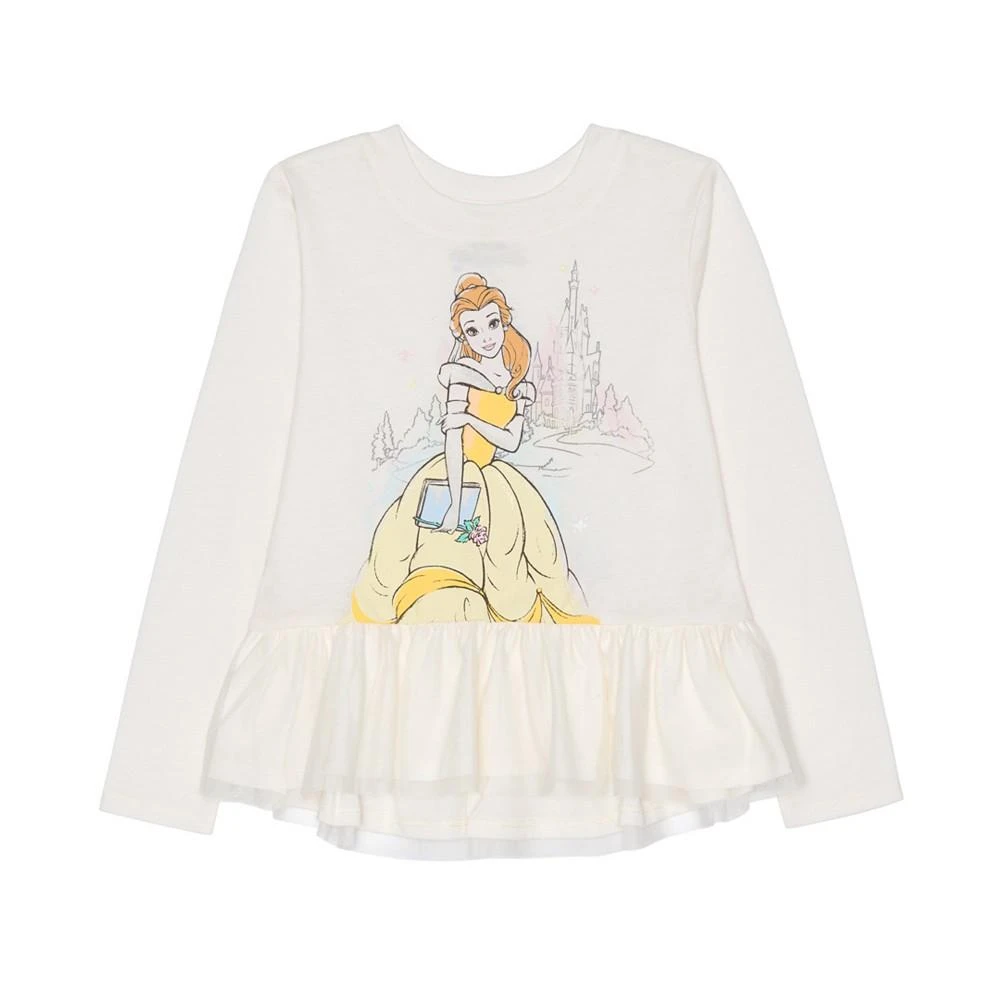 商品Disney|Little Girls Belle Long Sleeve Peplum Top with Leggings Set,价格¥217,第3张图片详细描述