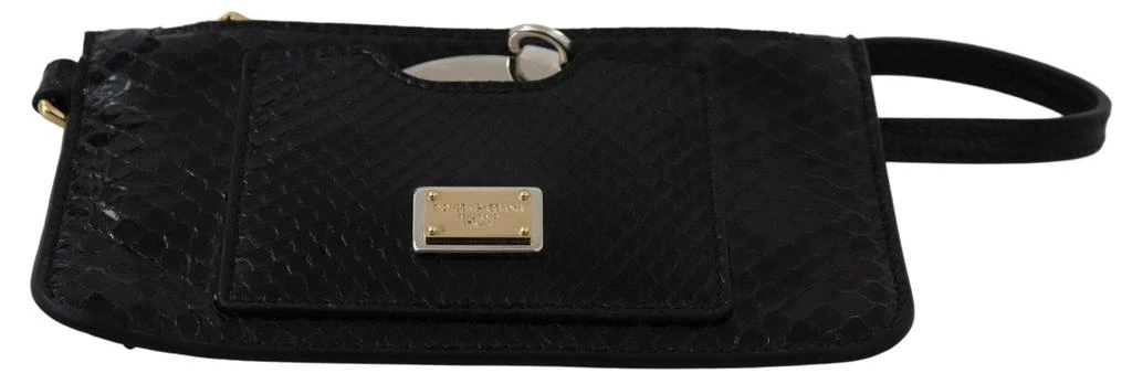 商品Dolce & Gabbana|Dolce & Gabbana Black Leather Coin Purse Wristlet Mirror Agnese Wallet,价格¥3573,第4张图片详细描述