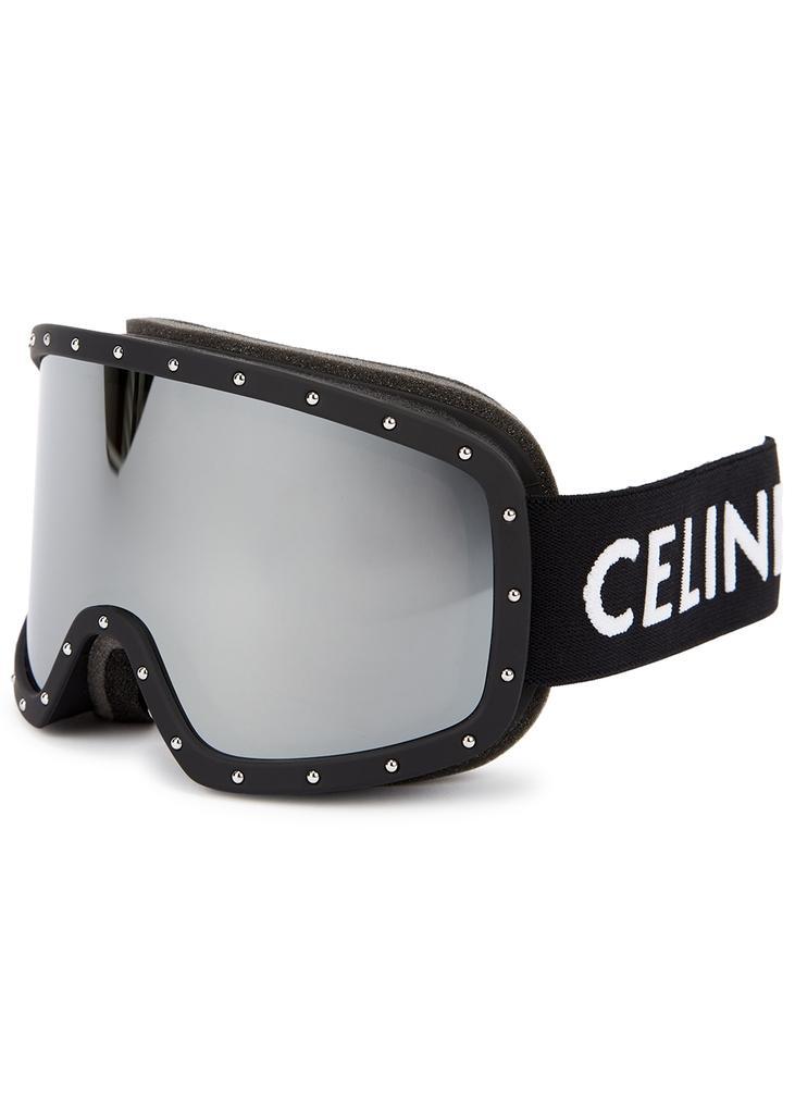 商品Celine|Black studded mirrored ski goggles,价格¥4261,第1张图片