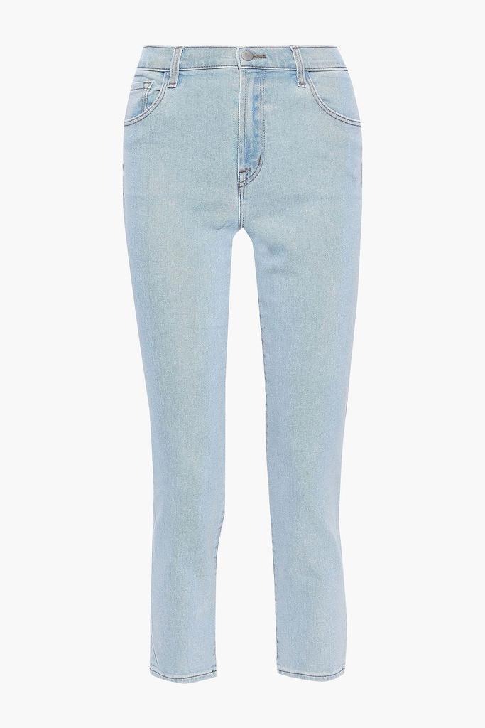 商品J Brand|Ruby cropped faded high-rise slim-leg jeans,价格¥718,第5张图片详细描述