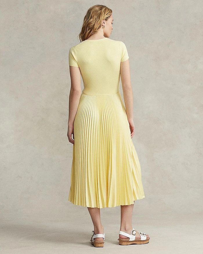 商品Ralph Lauren|Pleated Fit & Flare Dress,价格¥889,第3张图片详细描述