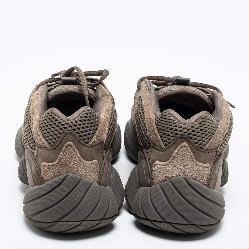 商品[二手商品] YEEZY|Yeezy x Adidas Brown/Olive Green Mesh and Suede 500 Clay Sneakers Size 47 1/3,价格¥1122,第5�张图片详细描述