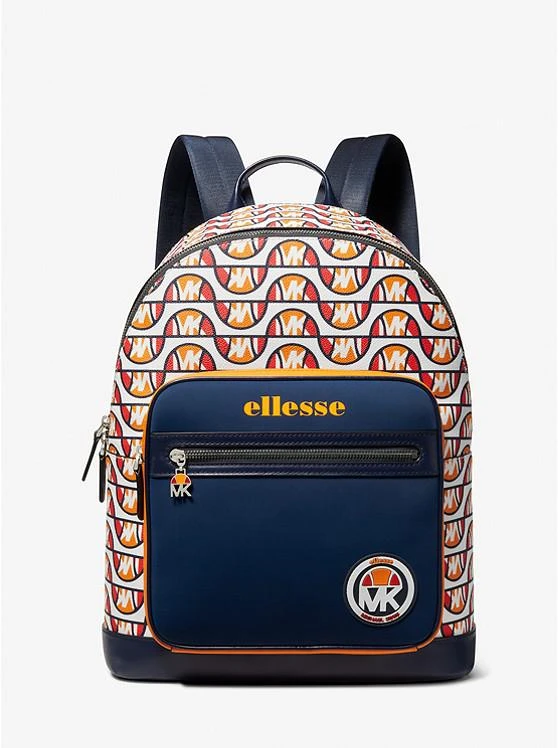 商品Michael Kors|MK X ellesse Hudson Printed Canvas Backpack,价格¥1565,第1张图片