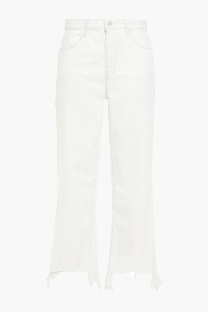 商品J Brand|Joan cropped distressed high-rise wide-leg jeans,价格¥379,第3张图片详细描述