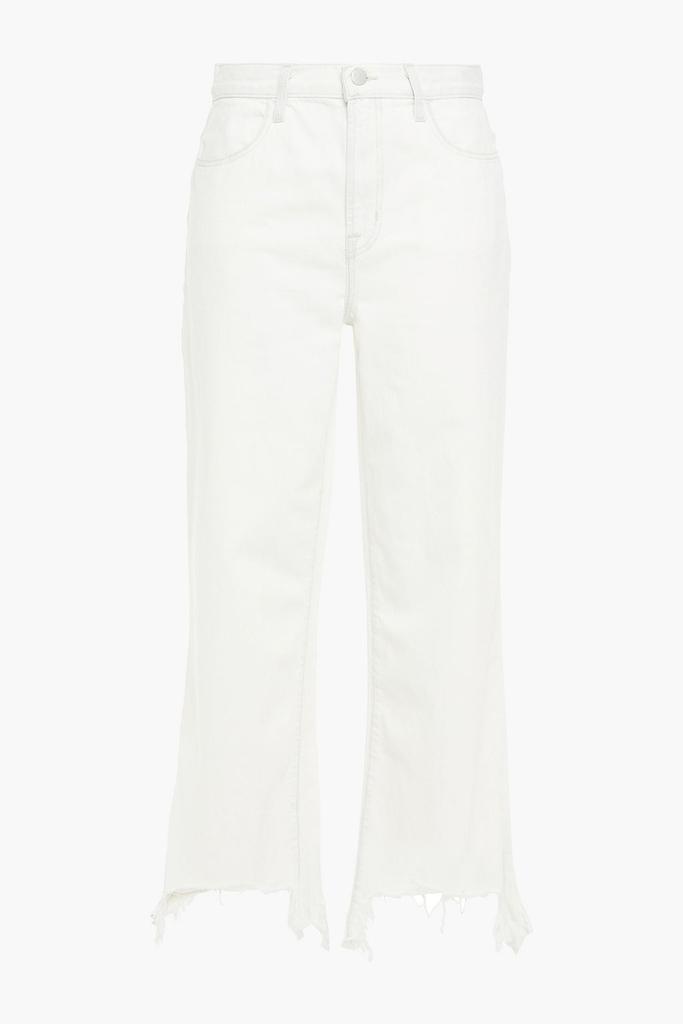 商品J Brand|Joan cropped distressed high-rise wide-leg jeans,价格¥718,第5张图片详细描述