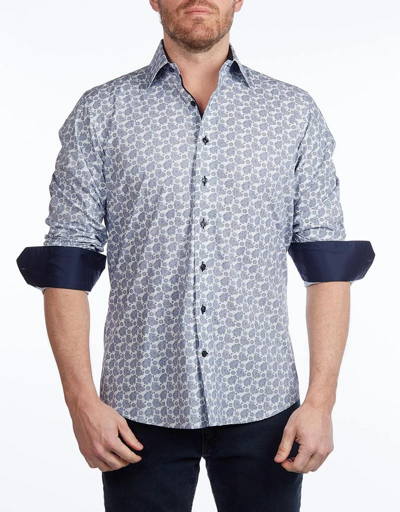 商品Levinas|Contemporary Fit Contrast Detailed Button Down,价格¥303,第1张图片