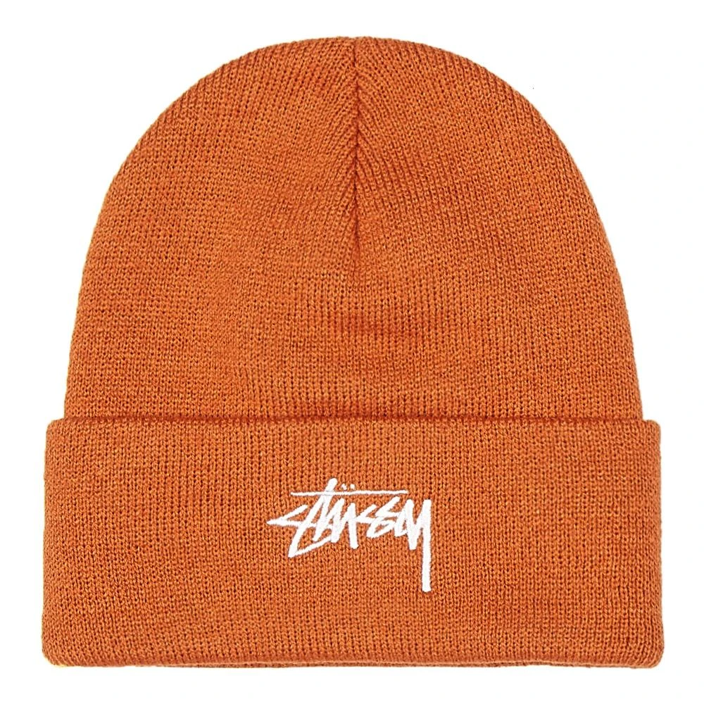 商品STUSSY|Stussy Stock Cuff Beanie - Rust,价格¥286,第1张图片