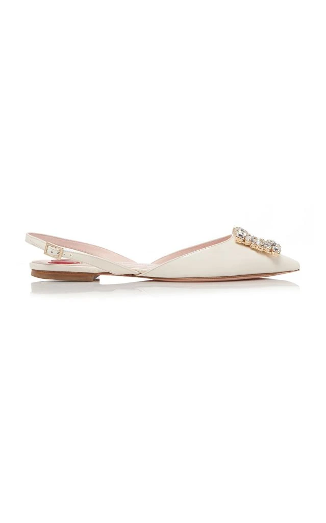 商品Roger Vivier|Roger Vivier - Buckle-Detailed Patent Leather Flats - Ivory - IT 39 - Moda Operandi,价格¥13510,第1张图片