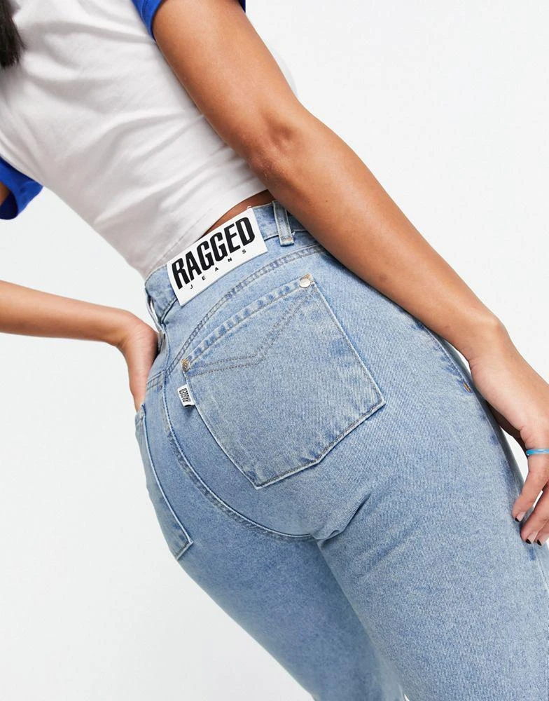 商品The Ragged Priest|The Ragged Priest jeans with v front in light blue,价格¥312,第3张图片详细描述