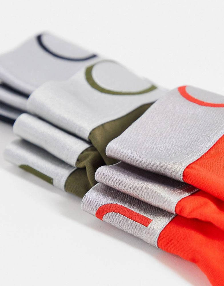商品Calvin Klein|Calvin Klein steel 3 pack micro low rise trunks in orange/green/black,价格¥353,第4张图片详细描述