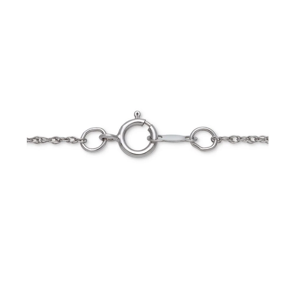 商品Belle de Mer|Cultured Freshwater Button Pearl (10mm) & Cubic Zirconia 18" Pendant Necklace in Sterling Silver,价格¥1312,第3张图片详细描述