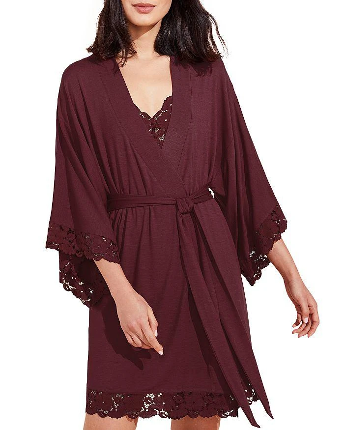 商品Eberjey|Naya Lace Trim Robe,价格¥575,第3张图片详细描述