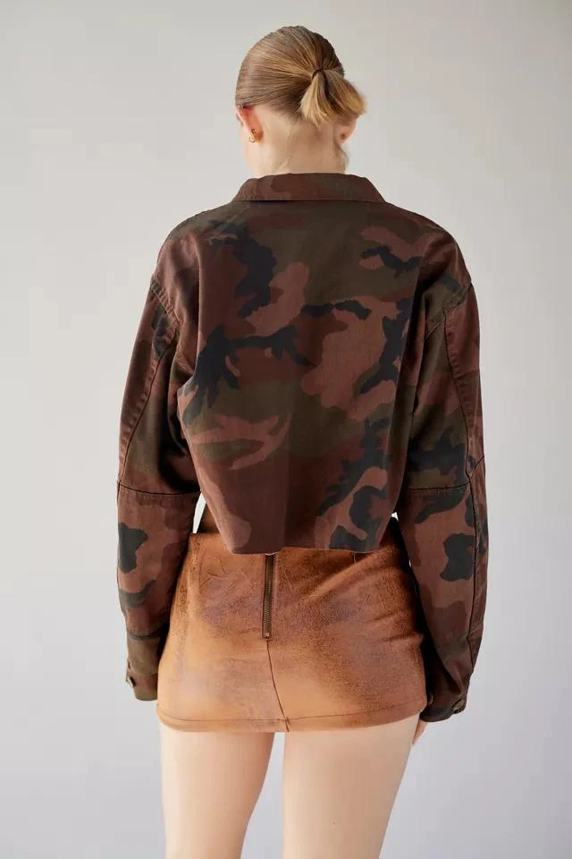 商品Urban Renewal|Urban Renewal Remade Overdyed Raw Crop Camo Jacket,价格¥264,第3张图片详细描述