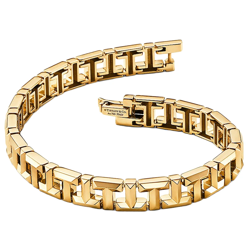   Tiffany & Co./蒂芙尼 18K金 黄金 True 窄式手链GRP10566 商品