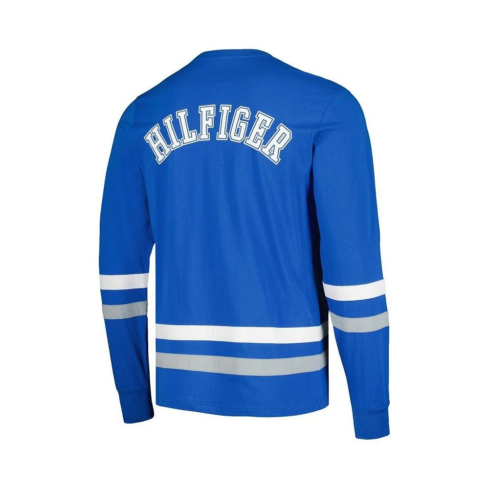 商品Tommy Hilfiger|Men's Blue, Silver Detroit Lions Nolan Long Sleeve T-shirt,价格¥359,第3张图片详细描述