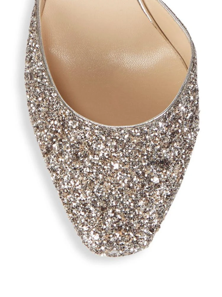 商品Jimmy Choo|Mabel Metallic Glitter Block Heels,价格¥2956,第3张图片详细描述
