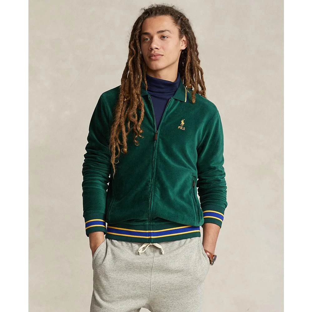 商品Ralph Lauren|Men's Knit Corduroy Track Jacket,价格¥886,第1张图片