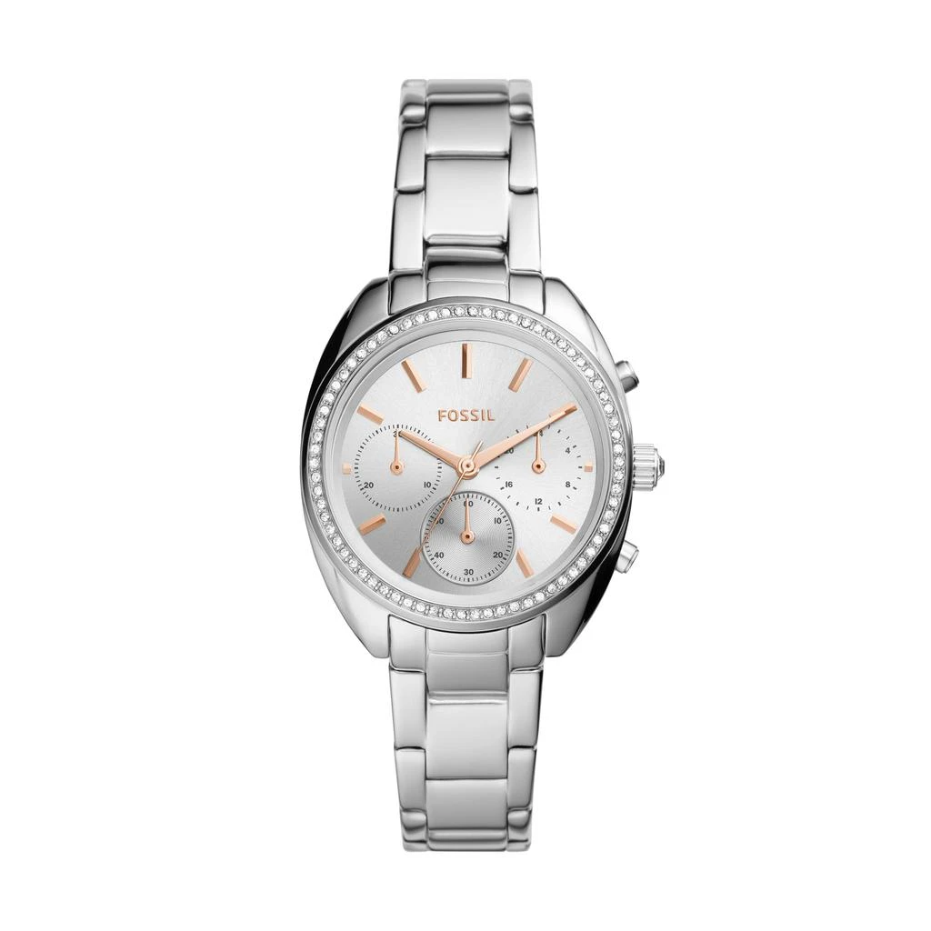 商品Fossil|Women's Vale Chronograph, Stainless Steel Watch,价格¥434,第1张图片