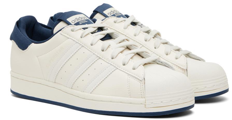 商品Adidas|Off-White & Navy Parley Edition Superstar Sneakers,价格¥786,第6张图片详细描述