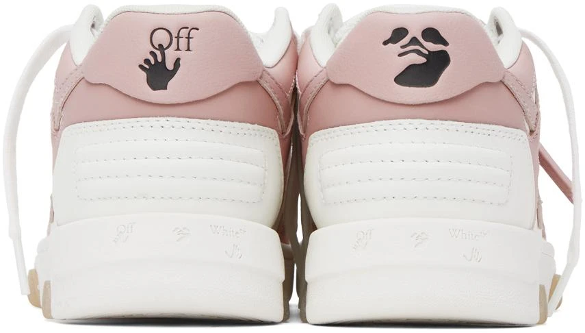 商品Off-White|White & Pink Out Of Office Sneakers,价格¥3454,第2张图片详细描述