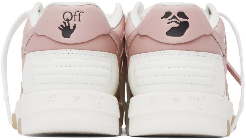 商品Off-White|White & Pink Out Of Office Sneakers,价格¥4429,第4张图片详细描述