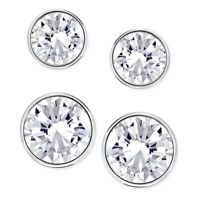 商品Swarovski|Silver-Tone 2-Pc. Set Crystal Stud Earrings,价格¥442,第1张图片