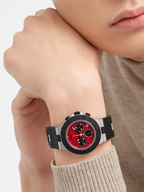 商品BVLGARI|Aluminum, Titanium, & Rubber Ducati Special Edition Watch,价格¥37225,第4张图片详细描述