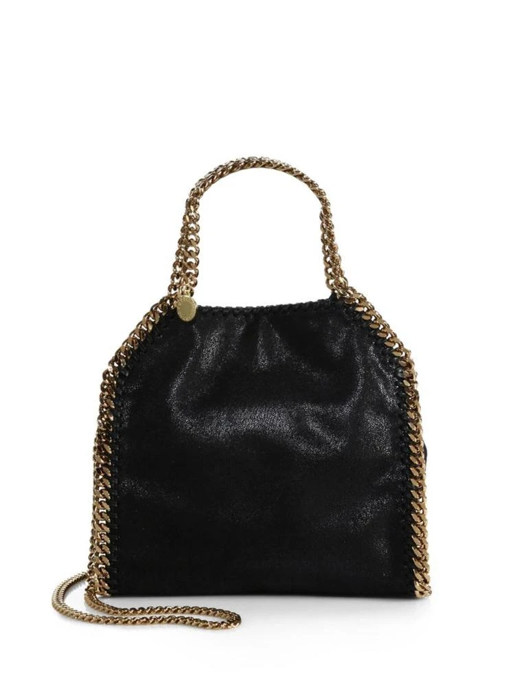 商品Stella McCartney|Falabella Mini Baby Bella Metallic Faux Suede Shoulder Bag,价格¥3911,第1张图片