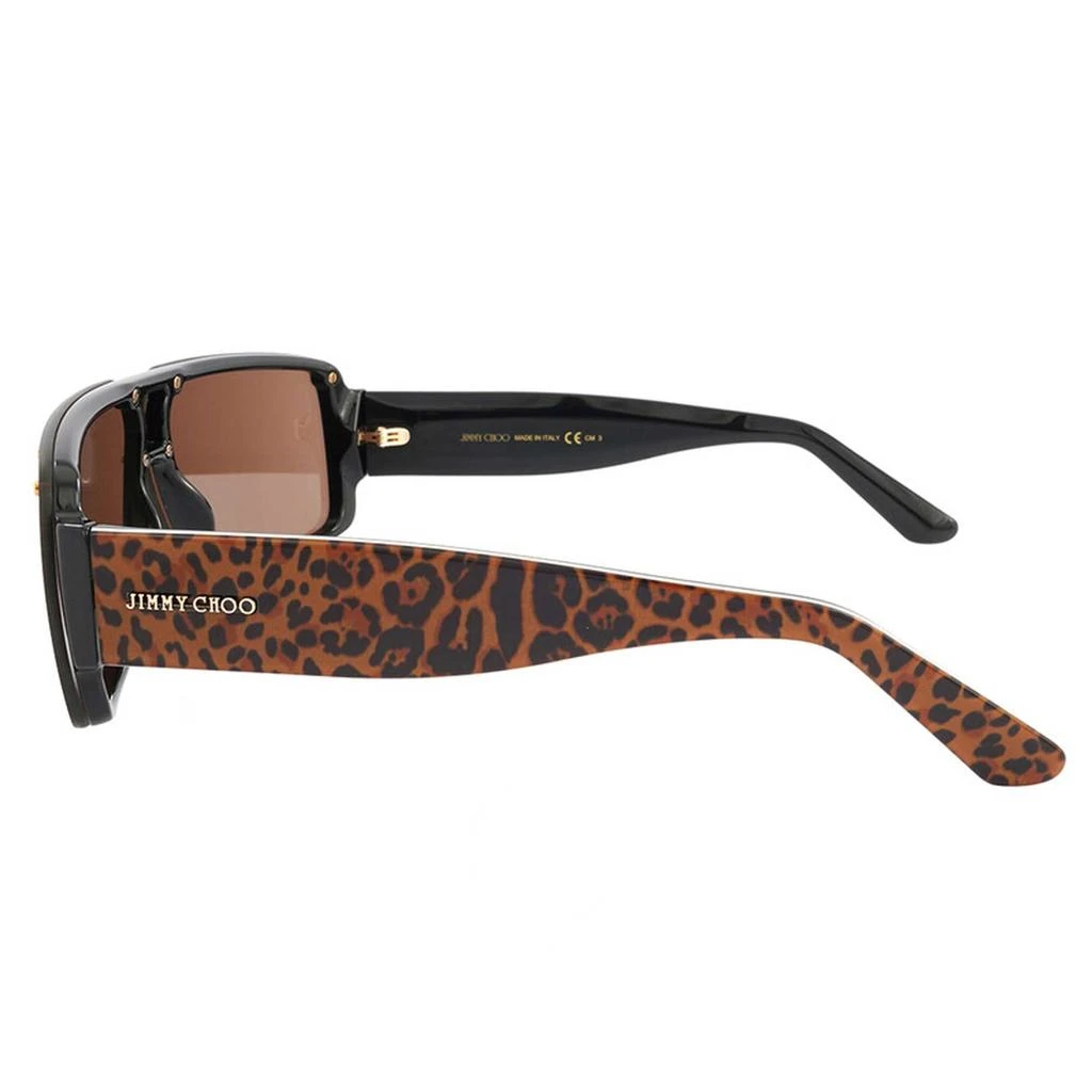商品Jimmy Choo|Jimmy Choo Women's Sunglasses - Brown Plastic Rectangular Frame | MORRIS/S 0Y4D VP,价格¥390,第3张图片详细描述