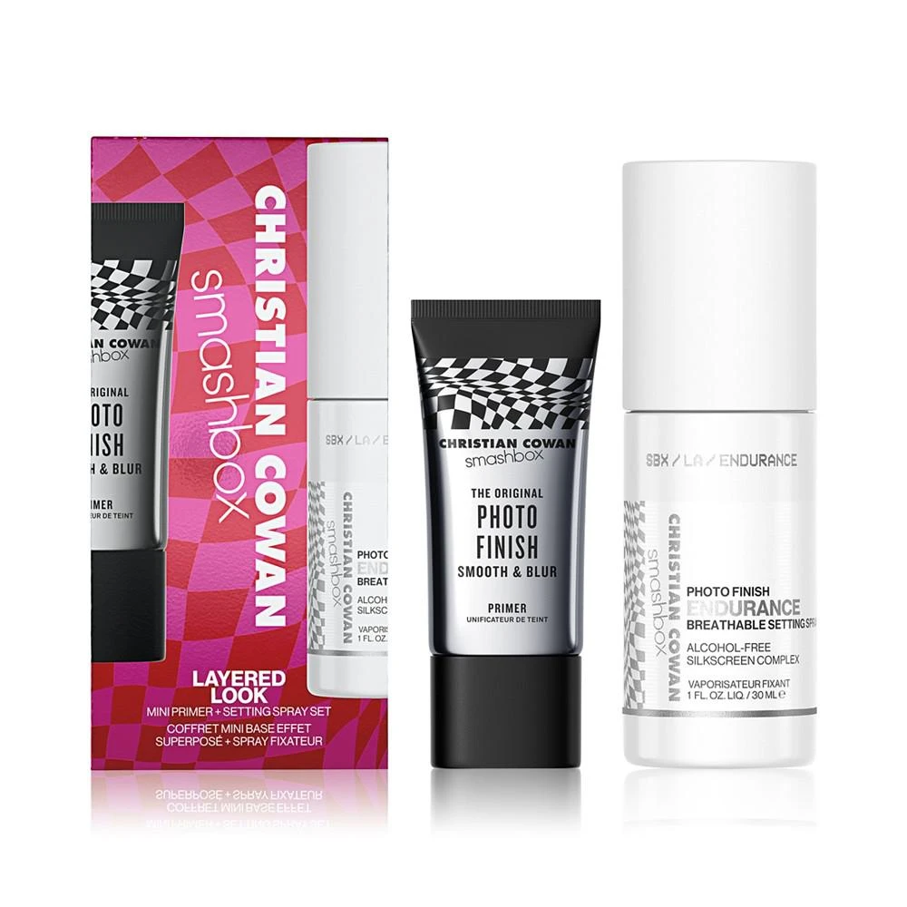商品Smashbox Cosmetics|X Christian Cowan Layered Look Mini Primer + Setting Spray Set,价格¥129,第1张图片