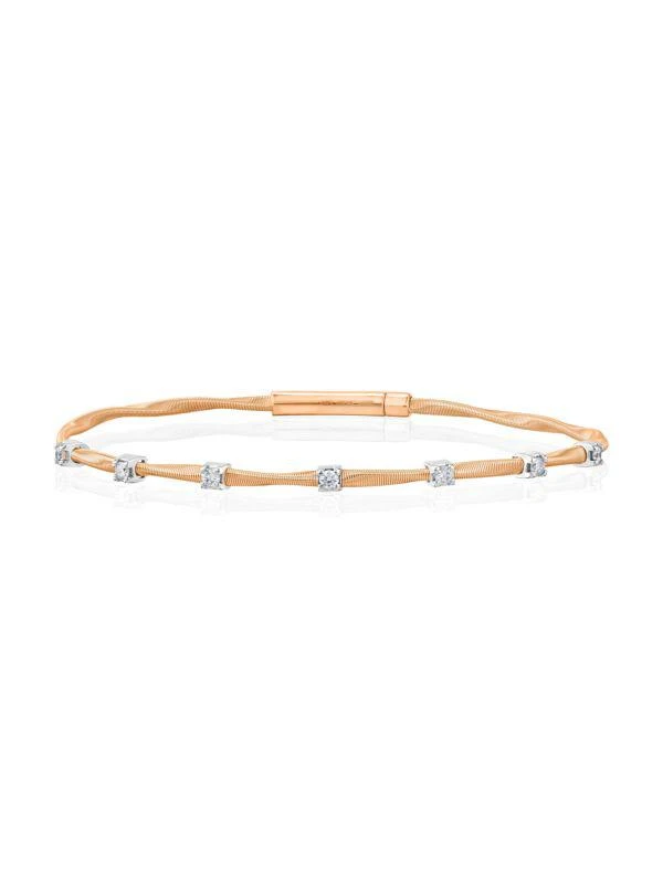 商品Saks Fifth Avenue|14K Two-Tone Gold & 0.25 TCW Diamond Bracelet,价格¥13260,第1张图片