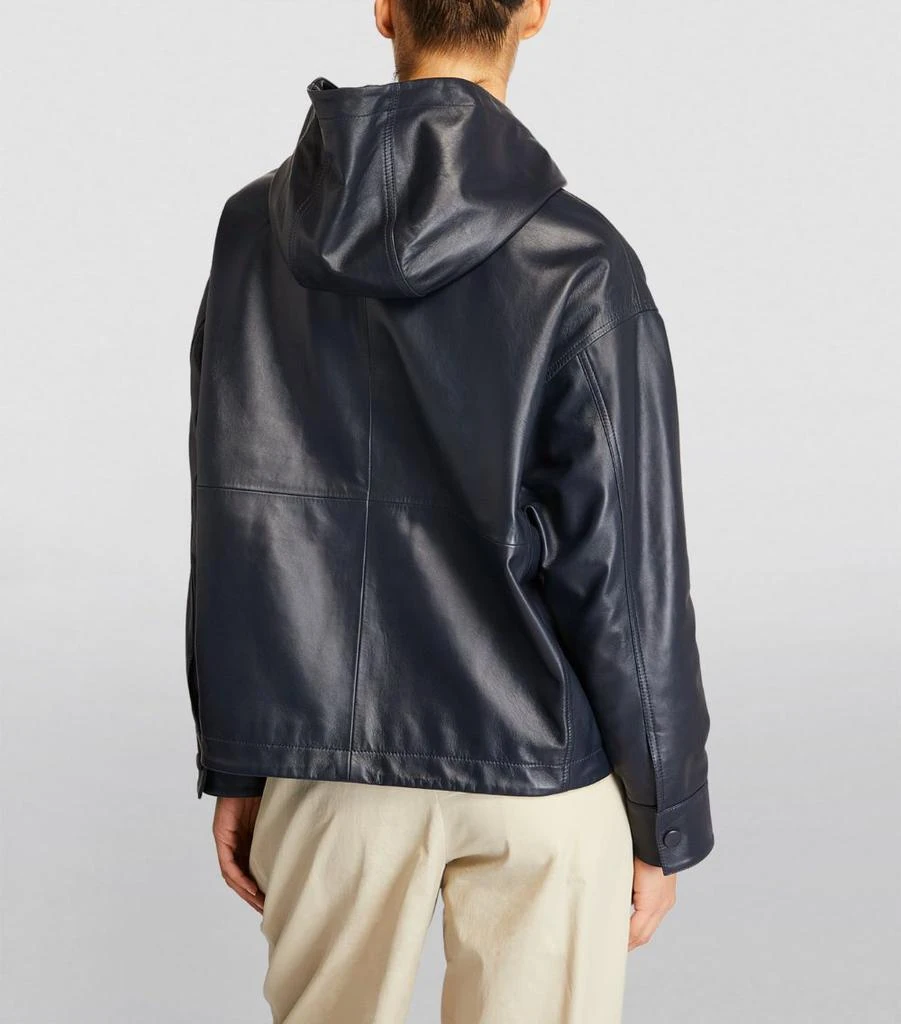 商品Yves Salomon|Hooded Leather Jacket,价格¥13372,第4张图片详细描述
