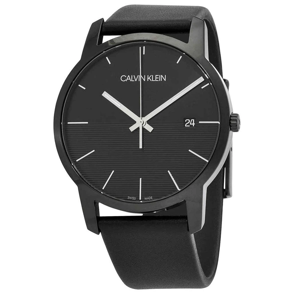 商品Calvin Klein|Calvin Klein City Quartz Black Dial Mens Watch K2G2G4C1,价格¥369,第1张图片