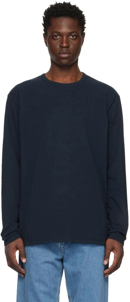 商品Nanamica|Navy Crewneck Long Sleeve T-Shirt,价格¥560,第1张图片