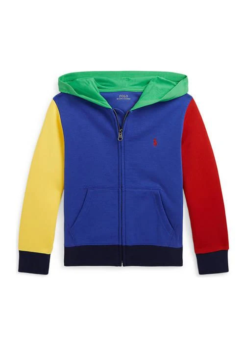 商品Ralph Lauren|Lauren Childrenswear Boys 2 7 Color Blocked Ombre Logo Zip Hoodie,价格¥285,第1张图片