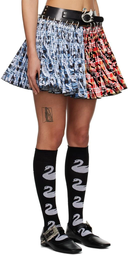 商品CHOPOVA LOWENA|Blue & Red Scaevola Carabiner Miniskirt,价格¥4150,第2张图片详细描述