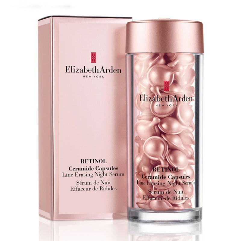 ElizabethArden 伊丽莎白雅顿 时空焕活夜间多效视黄醇胶囊精华 小粉胶 60粒左右商品第1张图片规格展示