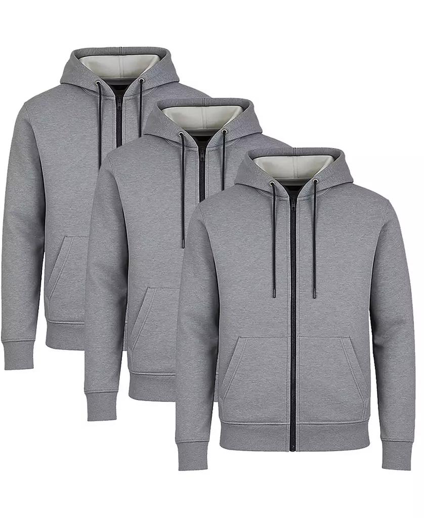 Men's Lined Full-Zip Hoodie, 3-Pack image 2