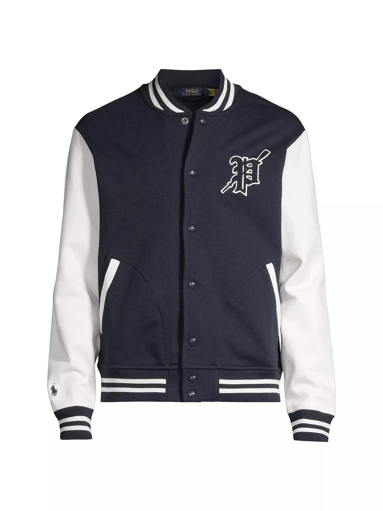 商品Ralph Lauren|Fleece Logo Baseball Jacket,价格¥1474,第1张图片