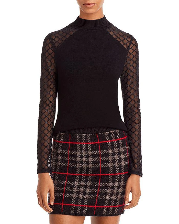 商品AQUA|Mesh Sleeve Top - 100% Exclusive,价格¥349,第1张图片