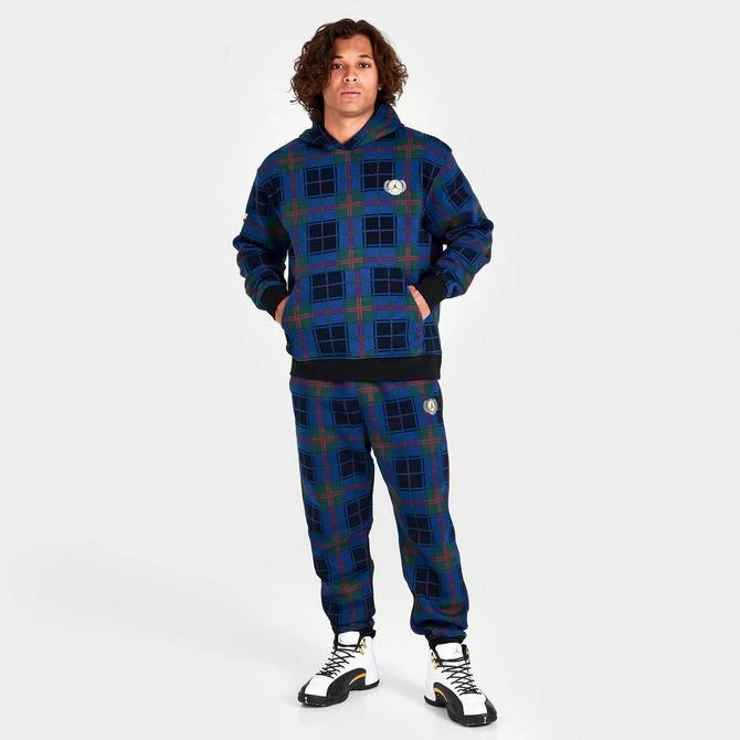 商品Jordan|Men's Jordan Essential Holiday Plaid Hoodie,价格¥449,第2张图片详细描述