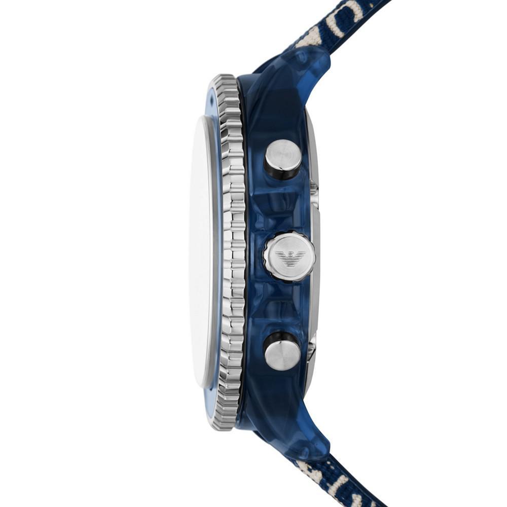 商品Emporio Armani|Men's Chronograph Multicolor Strap Watch Set 44mm,价格¥2051,第4张图片详细描述