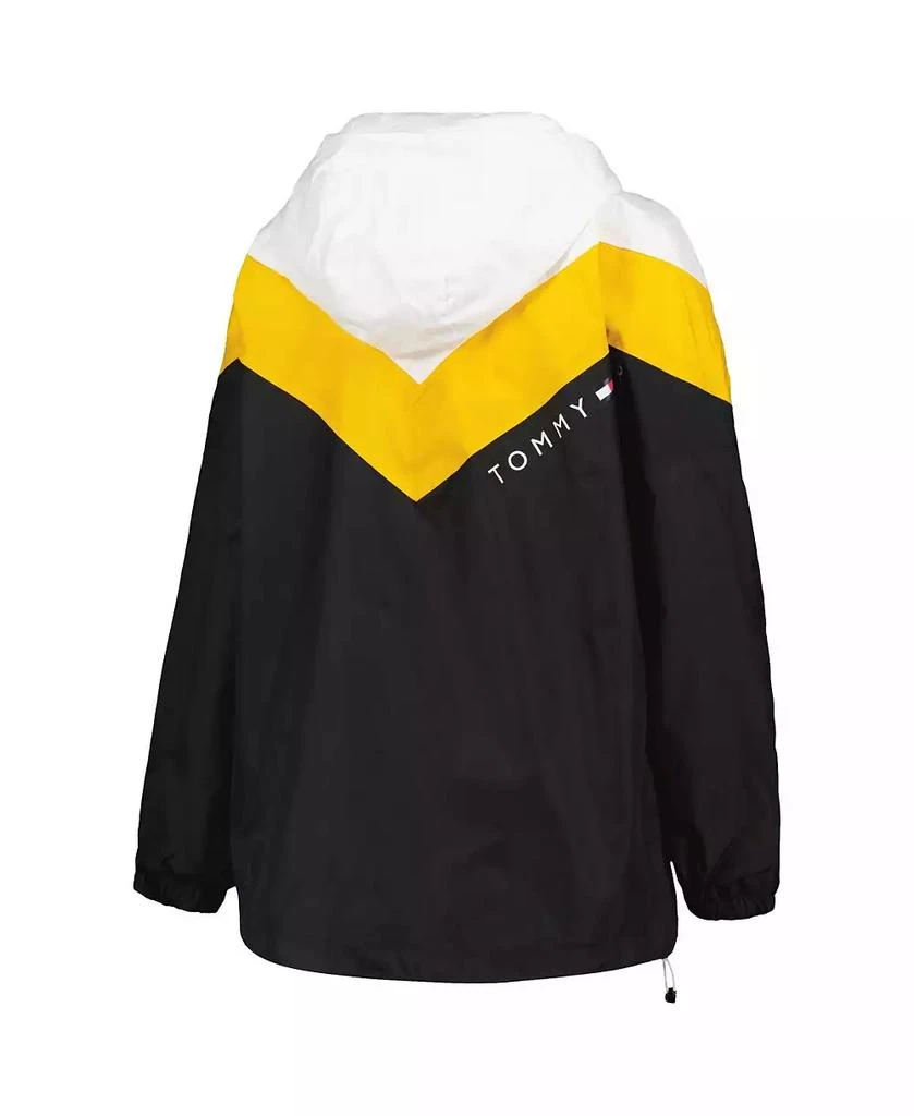 商品Tommy Hilfiger|Women's Black, Gold Boston Bruins Staci Half-Zip Windbreaker Jacket,价格¥695,第3张图片详细描述