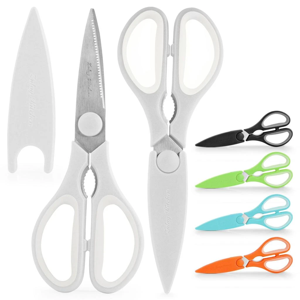 商品Zulay Kitchen|Stainless Steel Kitchen Shears With Protective Cover,价格¥144,第1张图片详细描述